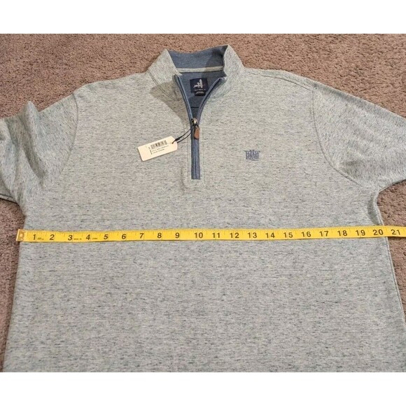 New w/ Tags! Johnnie-O Sully 1/4 Zip Pullover Shadow Blue JMKO1460 Men's Medium - Picture 6 of 8